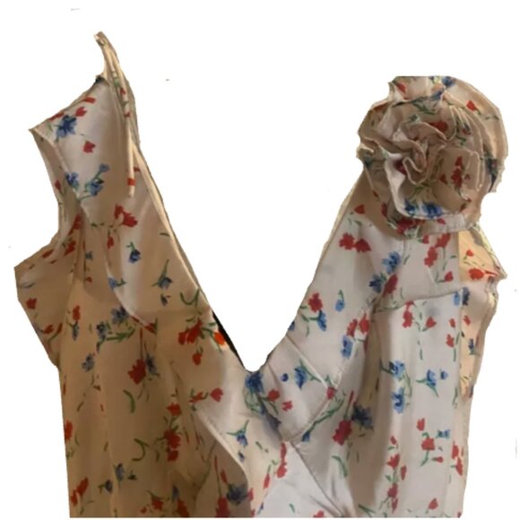 Brand New Bardot Olea Sleeveless Ruffle Midi Dress - Picture 13 of 15